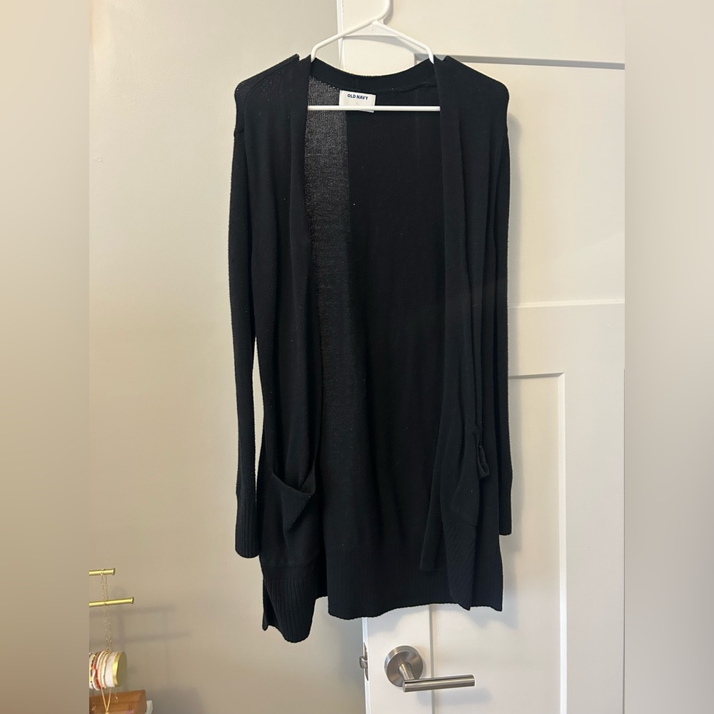 Old Navy Black Open Front Cardigan